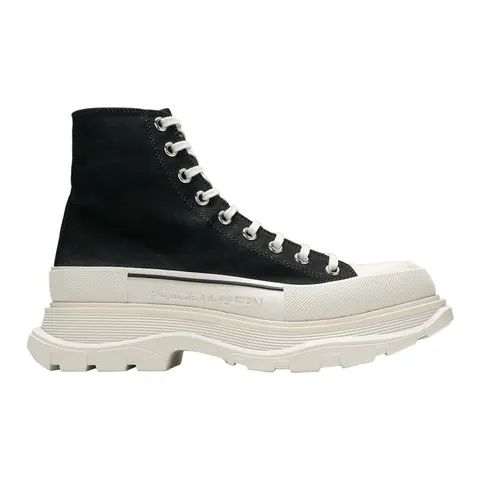 Alexander McQueen Tread Slick Boot — Black White