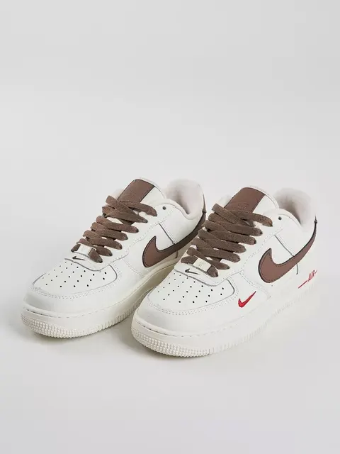 Nike Air Force 1 — Sail - Brown (Custom)
