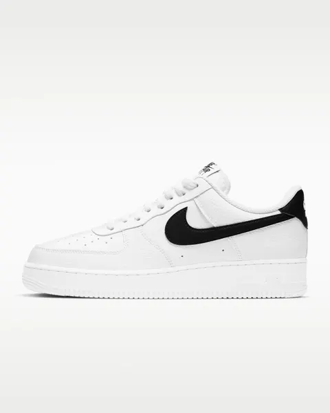 Nike Air Force 1 — White - Black Swoosh