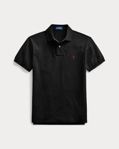 Ralph Lauren Classic Fit Mesh Polo — Black