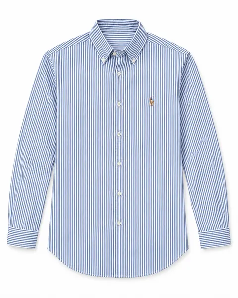 Ralph Lauren Striped Oxford Shirt — Blue Bengal Stripe