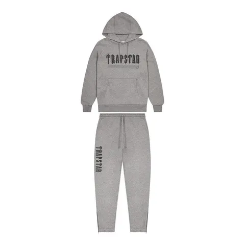 Trapstar Chenille Decoded 2.0 Hooded Tracksuit — Grey
