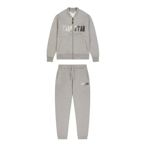 Trapstar Chenille Decoded Zip Tracksuit — Grey