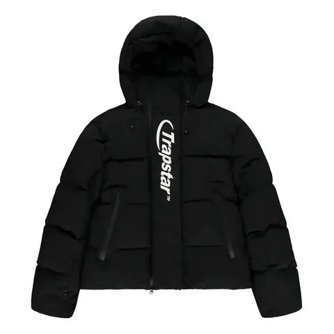 Trapstar Hyperdrive Technical Hooded Puffer Jacket — Black