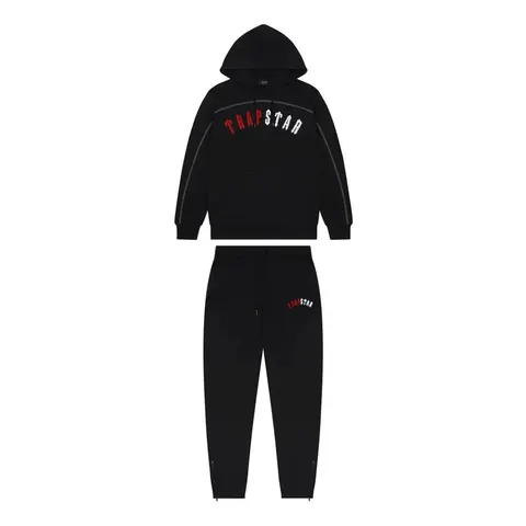Trapstar Irongate Arch Chenille Hoodie Tracksuit — Infrared Edition