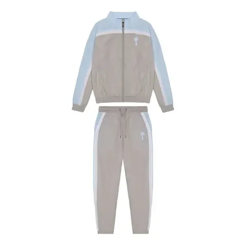 Trapstar Irongate T Shellsuit — Grey/Cashmere Blue/White