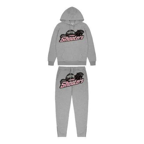 Trapstar Shooters Tracksuit — Grey/Pink