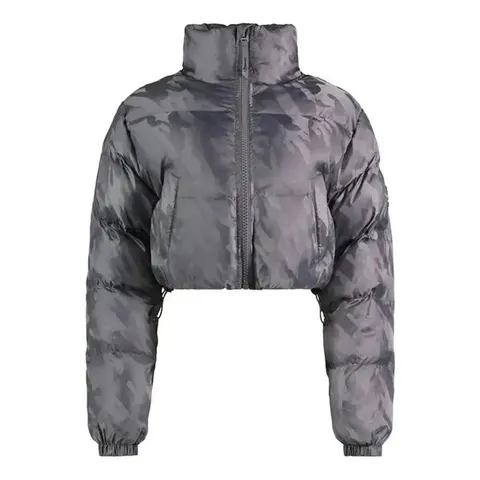 Trapstar Women's T Jacquard Puffer Jacket — Grey